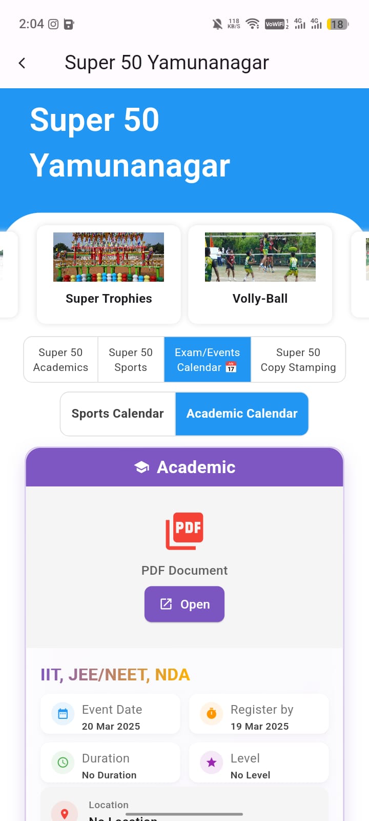 Event Notifications